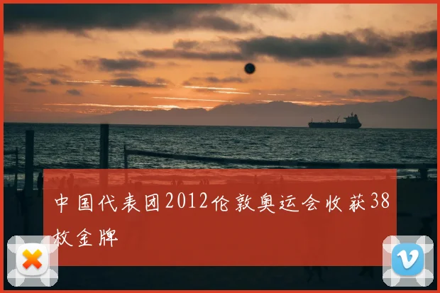 中国代表团2012伦敦奥运会收获38枚金牌